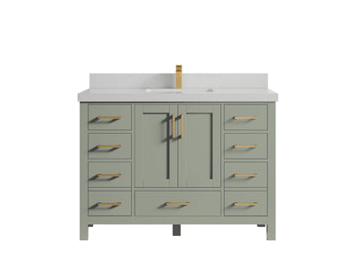 Malibu 48 in. W x 22 in. D Single Sink Bathroom Vanity - Willow Bath and Vanity