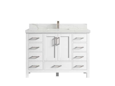 Malibu 48 in. W x 22 in. D Single Sink Bathroom Vanity - Willow Bath and Vanity