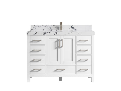 Malibu 48 in. W x 22 in. D Single Sink Bathroom Vanity - Willow Bath and Vanity