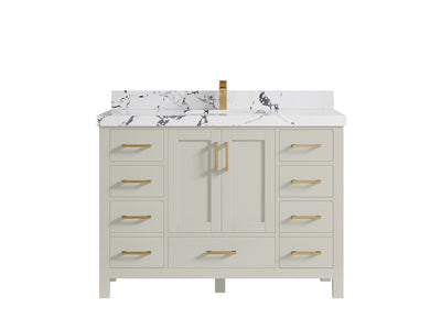 Malibu 48 in. W x 22 in. D Single Sink Bathroom Vanity - Willow Bath and Vanity