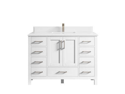 Malibu 48 in. W x 22 in. D Single Sink Bathroom Vanity - Willow Bath and Vanity