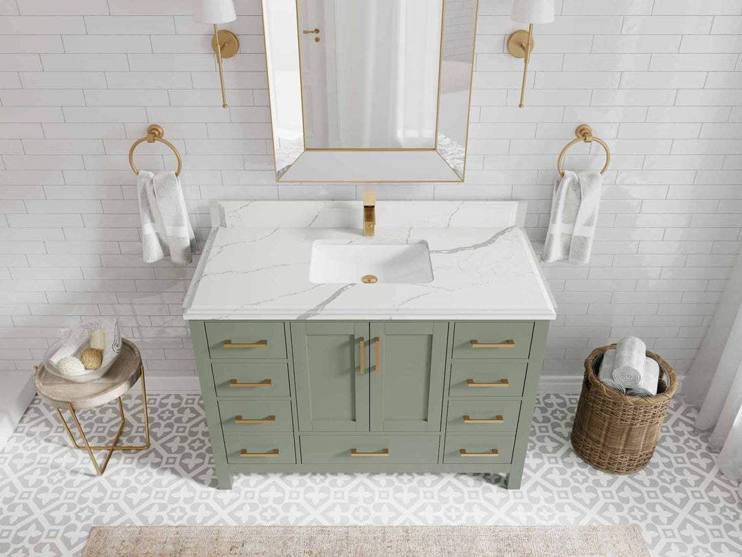 Malibu 48 in. W x 22 in. D Single Sink Bathroom Vanity - Willow Bath and Vanity