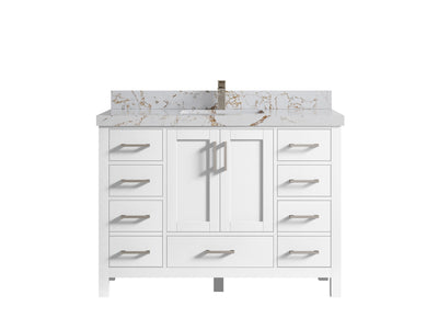 Malibu 48 in. W x 22 in. D Single Sink Bathroom Vanity - Willow Bath and Vanity