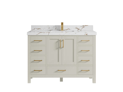 Malibu 48 in. W x 22 in. D Single Sink Bathroom Vanity - Willow Bath and Vanity