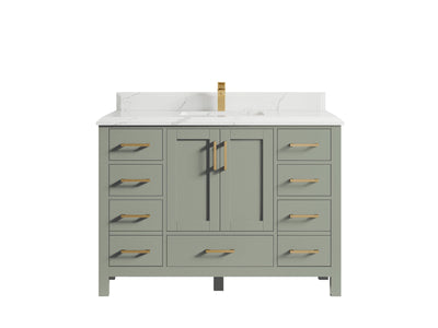 Malibu 48 in. W x 22 in. D Single Sink Bathroom Vanity - Willow Bath and Vanity