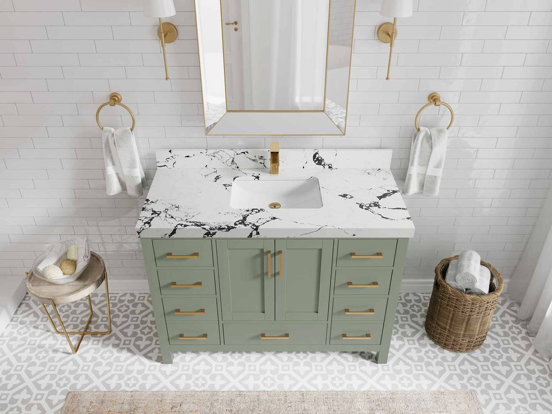 Malibu 48 in. W x 22 in. D Single Sink Bathroom Vanity - Willow Bath and Vanity