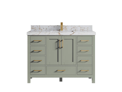 Malibu 48 in. W x 22 in. D Single Sink Bathroom Vanity - Willow Bath and Vanity