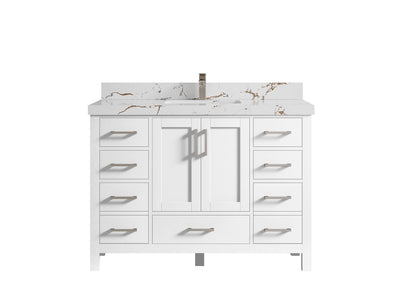 Malibu 48 in. W x 22 in. D Single Sink Bathroom Vanity - Willow Bath and Vanity