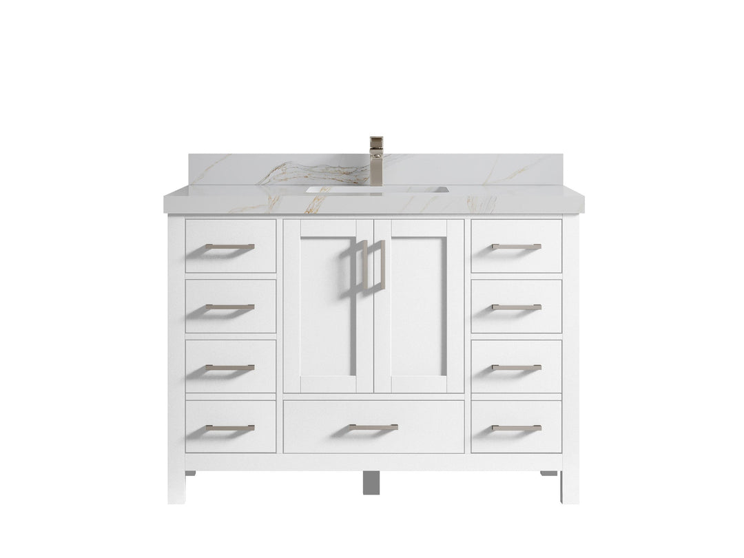 Malibu 48 in. W x 22 in. D Single Sink Bathroom Vanity - Willow Bath and Vanity
