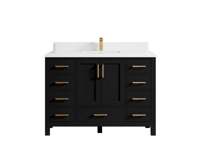 Malibu 48 in. W x 22 in. D Single Sink Bathroom Vanity - Willow Bath and Vanity