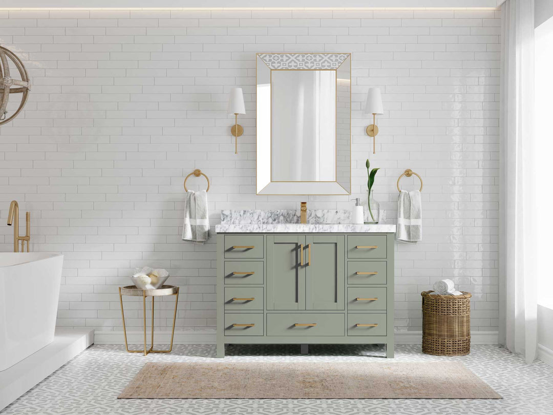 Malibu 48 in. W x 22 in. D Single Sink Bathroom Vanity - Willow Bath and Vanity