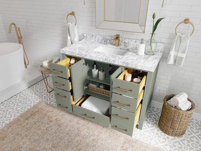 Malibu 48 in. W x 22 in. D Single Sink Bathroom Vanity - Willow Bath and Vanity
