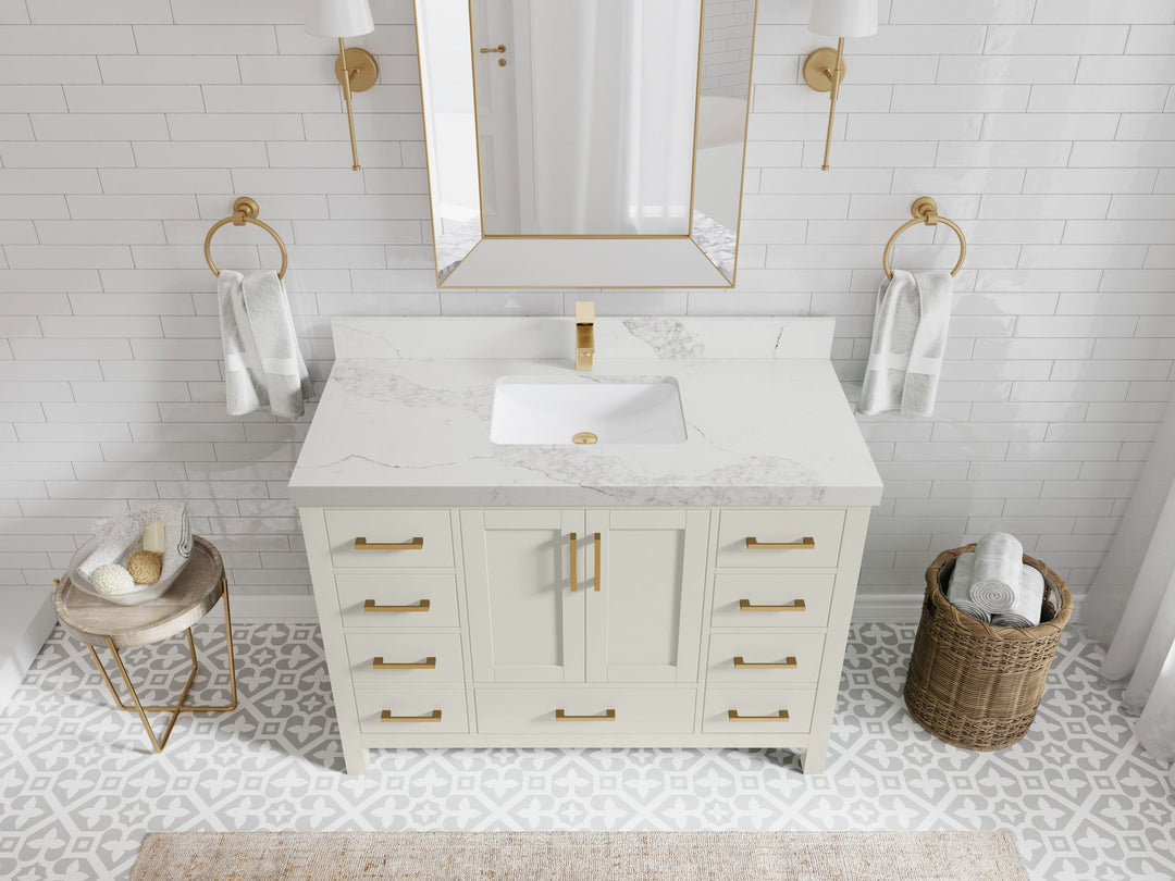 Malibu 48 in. W x 22 in. D Single Sink Bathroom Vanity - Willow Bath and Vanity