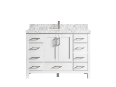 Malibu 48 in. W x 22 in. D Single Sink Bathroom Vanity - Willow Bath and Vanity
