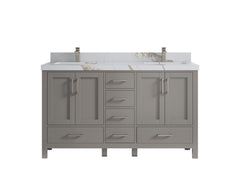 Malibu 60 in. W x 22 in. D Double Sink Bathroom Vanity - photo 15