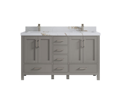 Malibu 60 in. W x 22 in. D Double Sink Bathroom Vanity - Willow Bath and Vanity