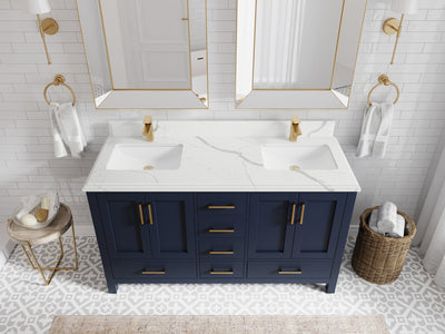 Malibu 60 in. W x 22 in. D Double Sink Bathroom Vanity - Willow Bath and Vanity