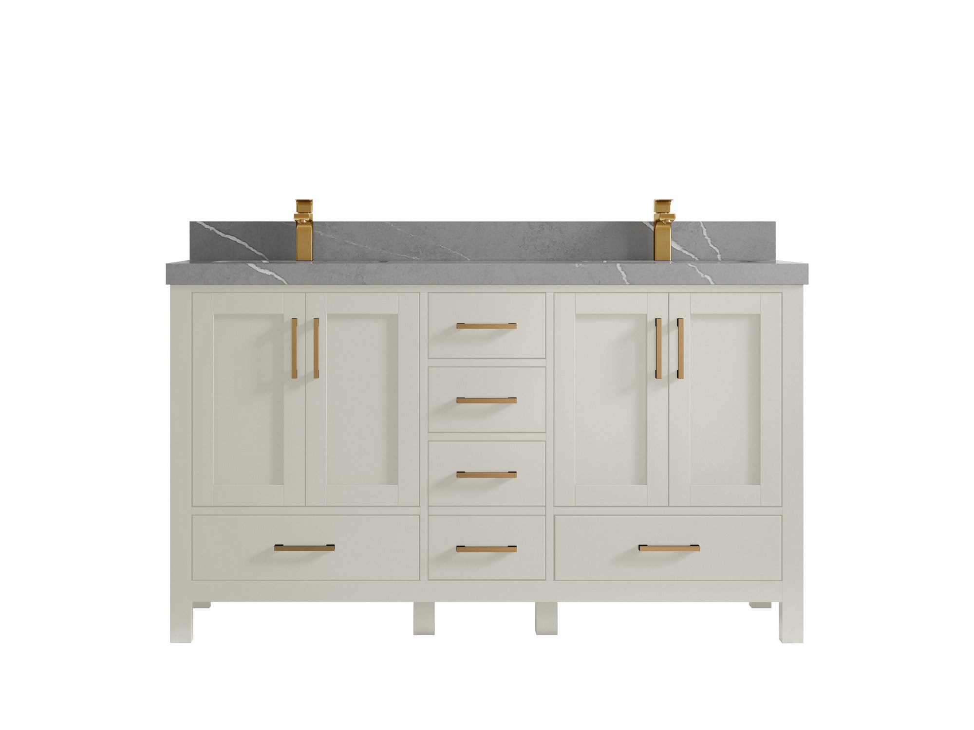 Malibu 60 in. W x 22 in. D Double Sink Bathroom Vanity - Willow Bath and Vanity