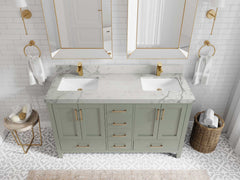 Malibu 60 in. W x 22 in. D Double Sink Bathroom Vanity - photo 43