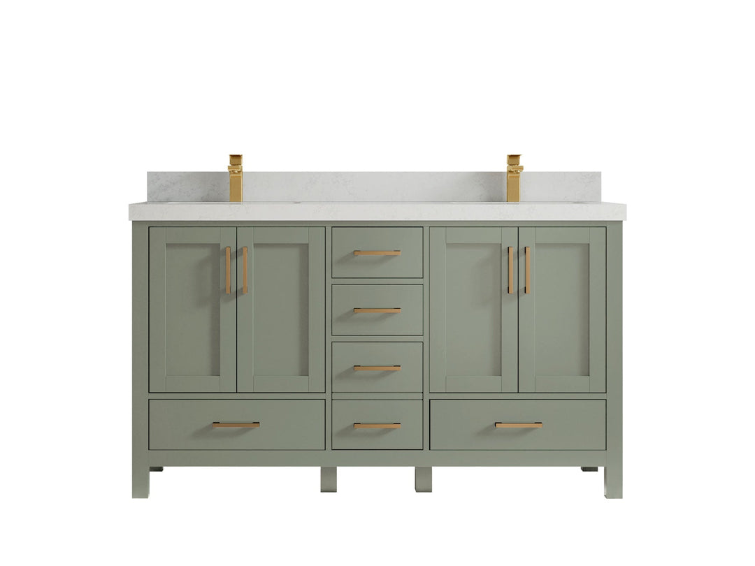 Malibu 60 in. W x 22 in. D Double Sink Bathroom Vanity - Willow Bath and Vanity