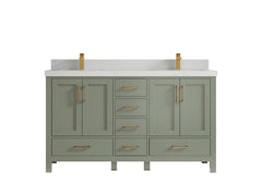 Malibu 60 in. W x 22 in. D Double Sink Bathroom Vanity - photo 30