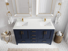 Malibu 60 in. W x 22 in. D Double Sink Bathroom Vanity - photo 30