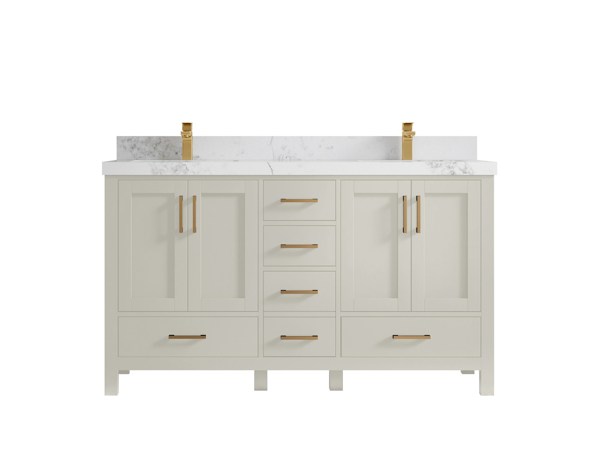 Malibu 60 in. W x 22 in. D Double Sink Bathroom Vanity - Willow Bath and Vanity