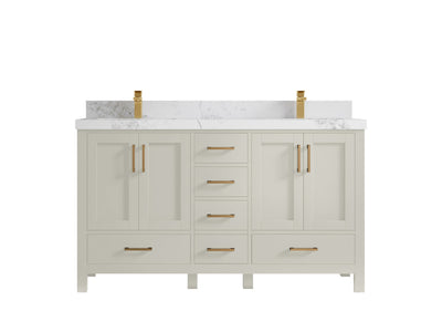Malibu 60 in. W x 22 in. D Double Sink Bathroom Vanity - Willow Bath and Vanity
