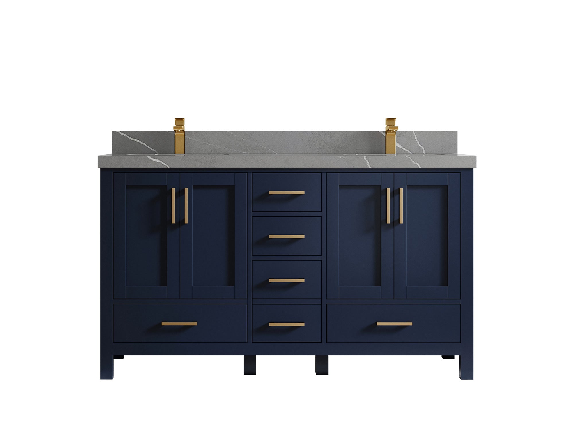 Malibu 60 in. W x 22 in. D Double Sink Bathroom Vanity - Willow Bath and Vanity