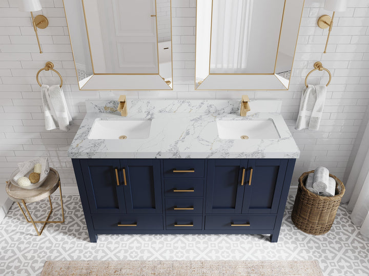 Malibu 60 in. W x 22 in. D Double Sink Bathroom Vanity - photo 20