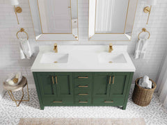 Malibu 60 in. W x 22 in. D Double Sink Bathroom Vanity - photo 44