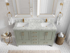 Malibu 60 in. W x 22 in. D Double Sink Bathroom Vanity - photo 15