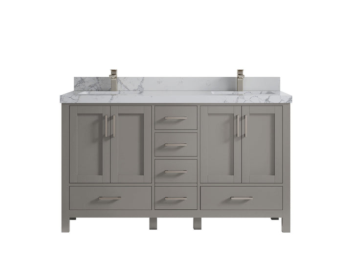 Malibu 60 in. W x 22 in. D Double Sink Bathroom Vanity - photo 43