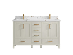 Malibu 60 in. W x 22 in. D Double Sink Bathroom Vanity - photo 35
