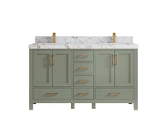 Malibu 60 in. W x 22 in. D Double Sink Bathroom Vanity - photo 40