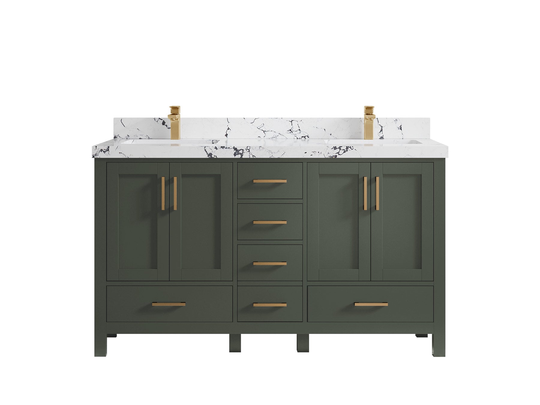 Malibu 60 in. W x 22 in. D Double Sink Bathroom Vanity - Willow Bath and Vanity