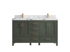 Malibu 60 in. W x 22 in. D Double Sink Bathroom Vanity - photo 46