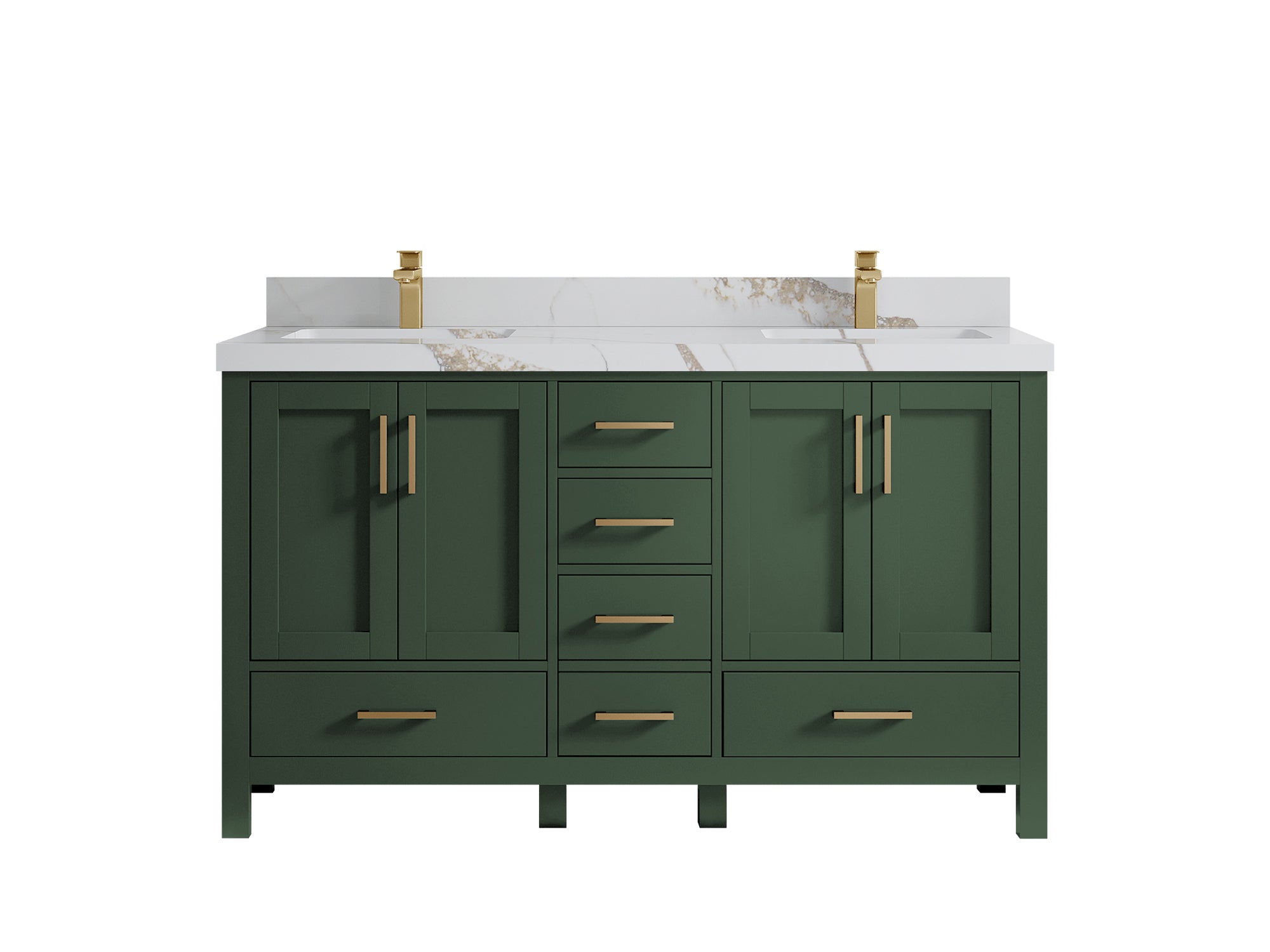Malibu 60 in. W x 22 in. D Double Sink Bathroom Vanity - Willow Bath and Vanity