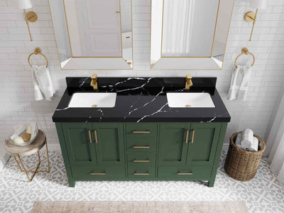 Malibu 60 in. W x 22 in. D Double Sink Bathroom Vanity - Willow Bath and Vanity