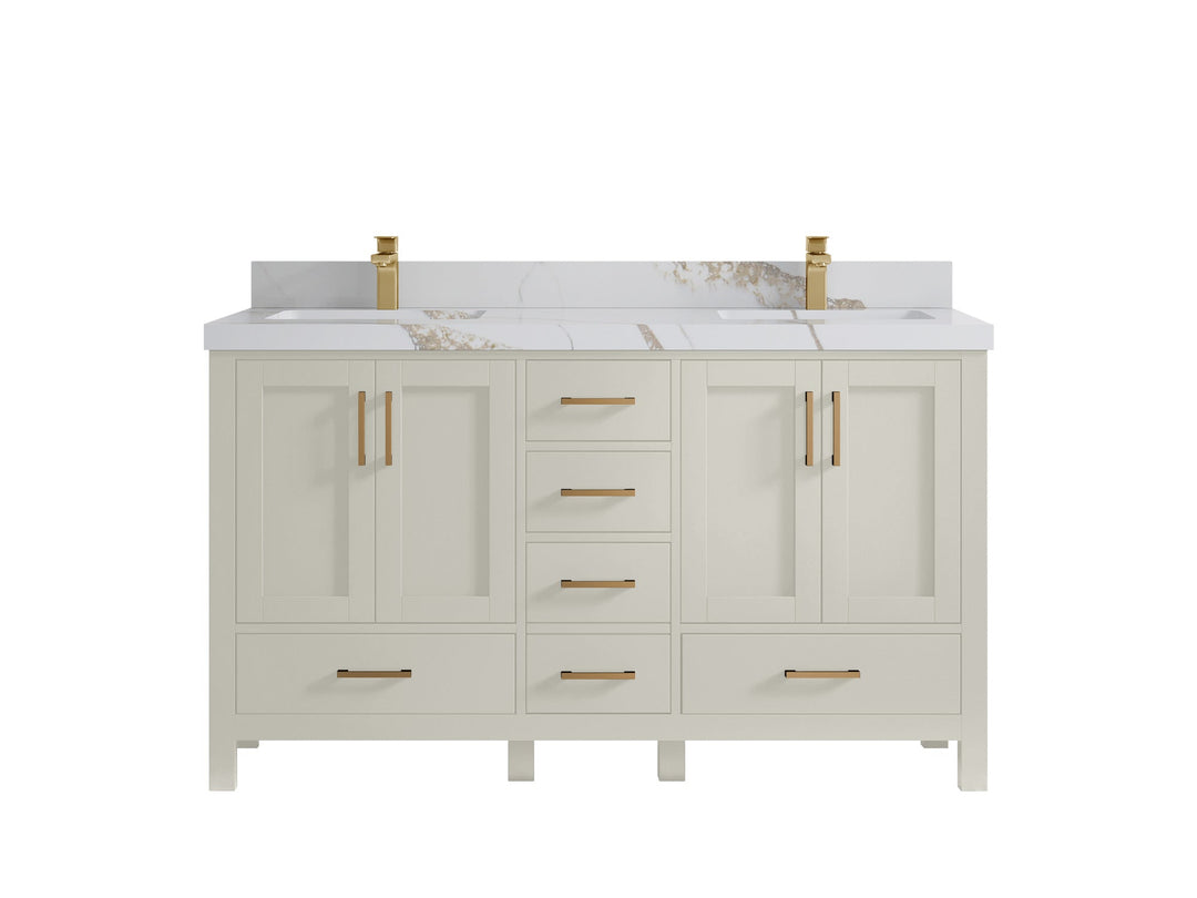 Malibu 60 in. W x 22 in. D Double Sink Bathroom Vanity - Willow Bath and Vanity