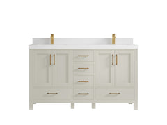 Malibu 60 in. W x 22 in. D Double Sink Bathroom Vanity - photo 43