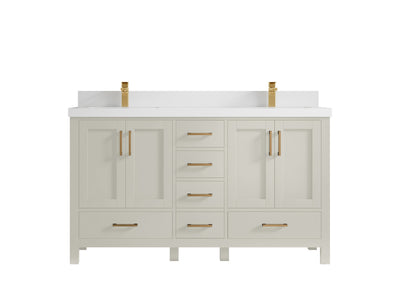 Malibu 60 in. W x 22 in. D Double Sink Bathroom Vanity - Willow Bath and Vanity