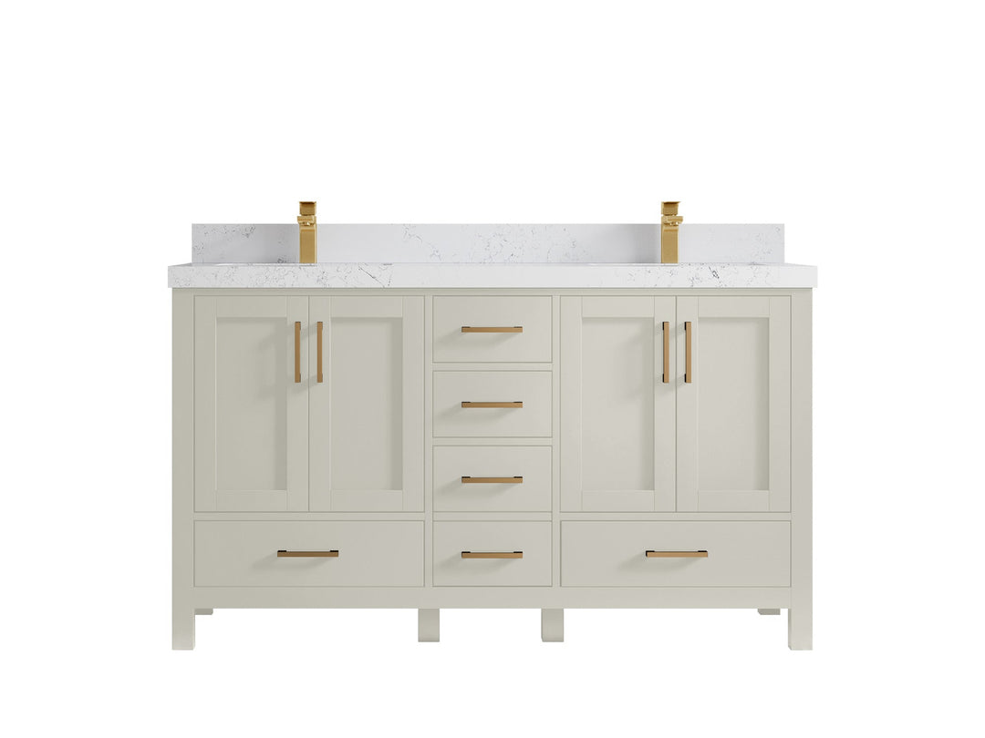 Malibu 60 in. W x 22 in. D Double Sink Bathroom Vanity - Willow Bath and Vanity