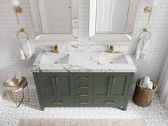 Malibu 60 in. W x 22 in. D Double Sink Bathroom Vanity - photo 43