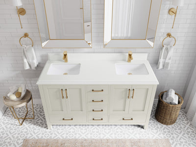 Malibu 60 in. W x 22 in. D Double Sink Bathroom Vanity - Willow Bath and Vanity