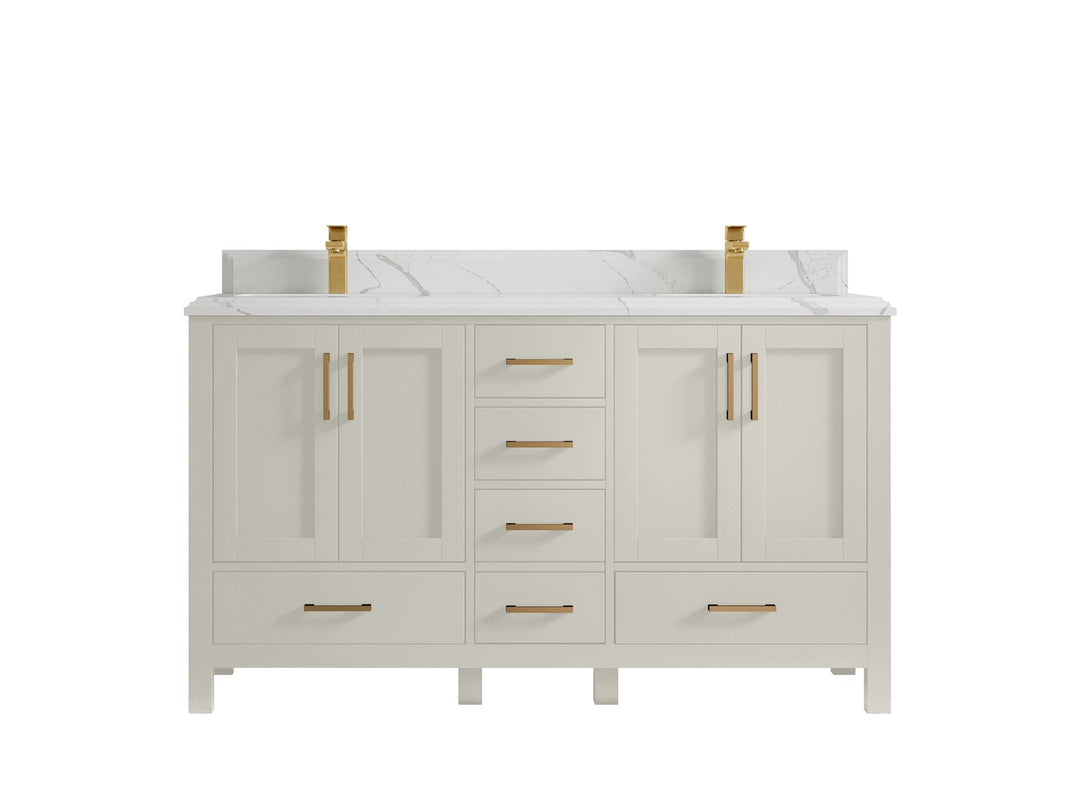 Malibu 60 in. W x 22 in. D Double Sink Bathroom Vanity - Willow Bath and Vanity