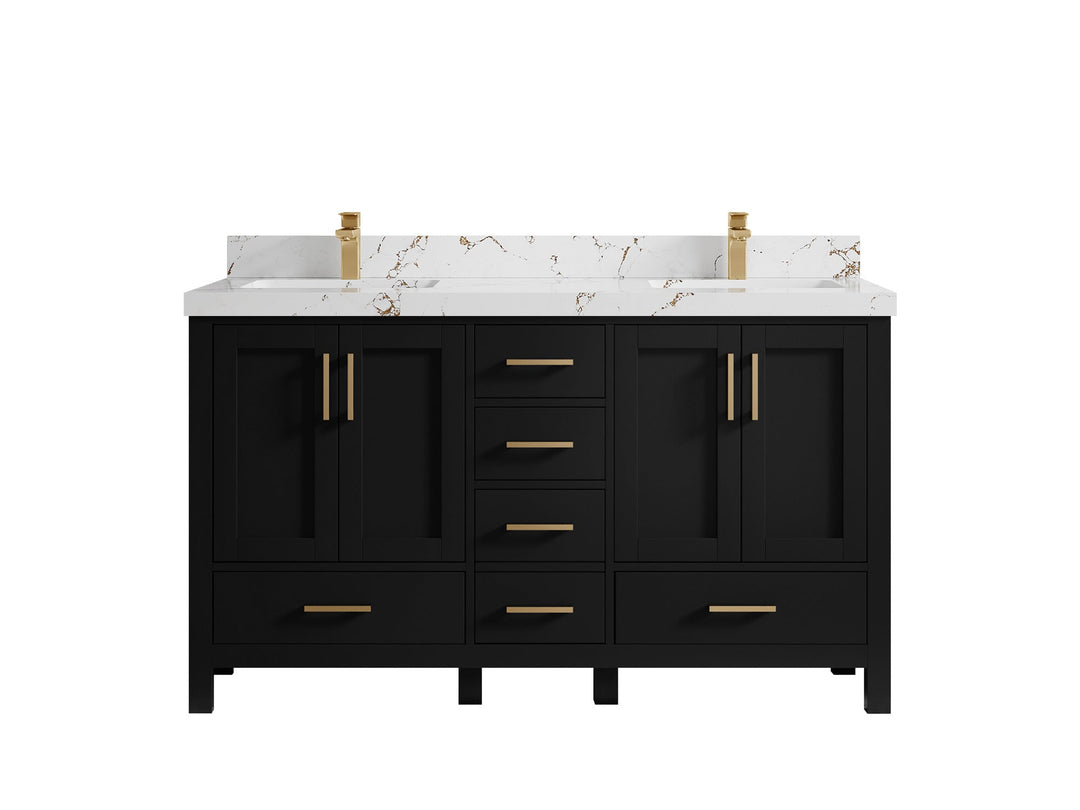 Malibu 60 in. W x 22 in. D Double Sink Bathroom Vanity - Willow Bath and Vanity