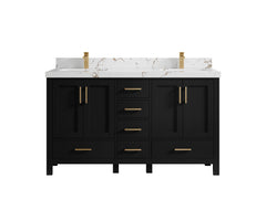 Malibu 60 in. W x 22 in. D Double Sink Bathroom Vanity - photo 37