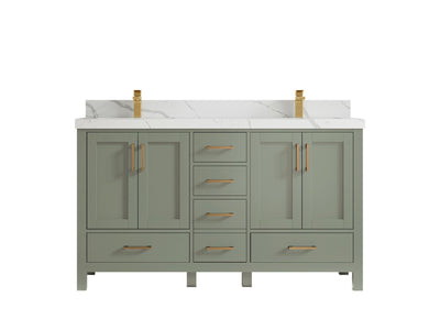Malibu 60 in. W x 22 in. D Double Sink Bathroom Vanity - Willow Bath and Vanity