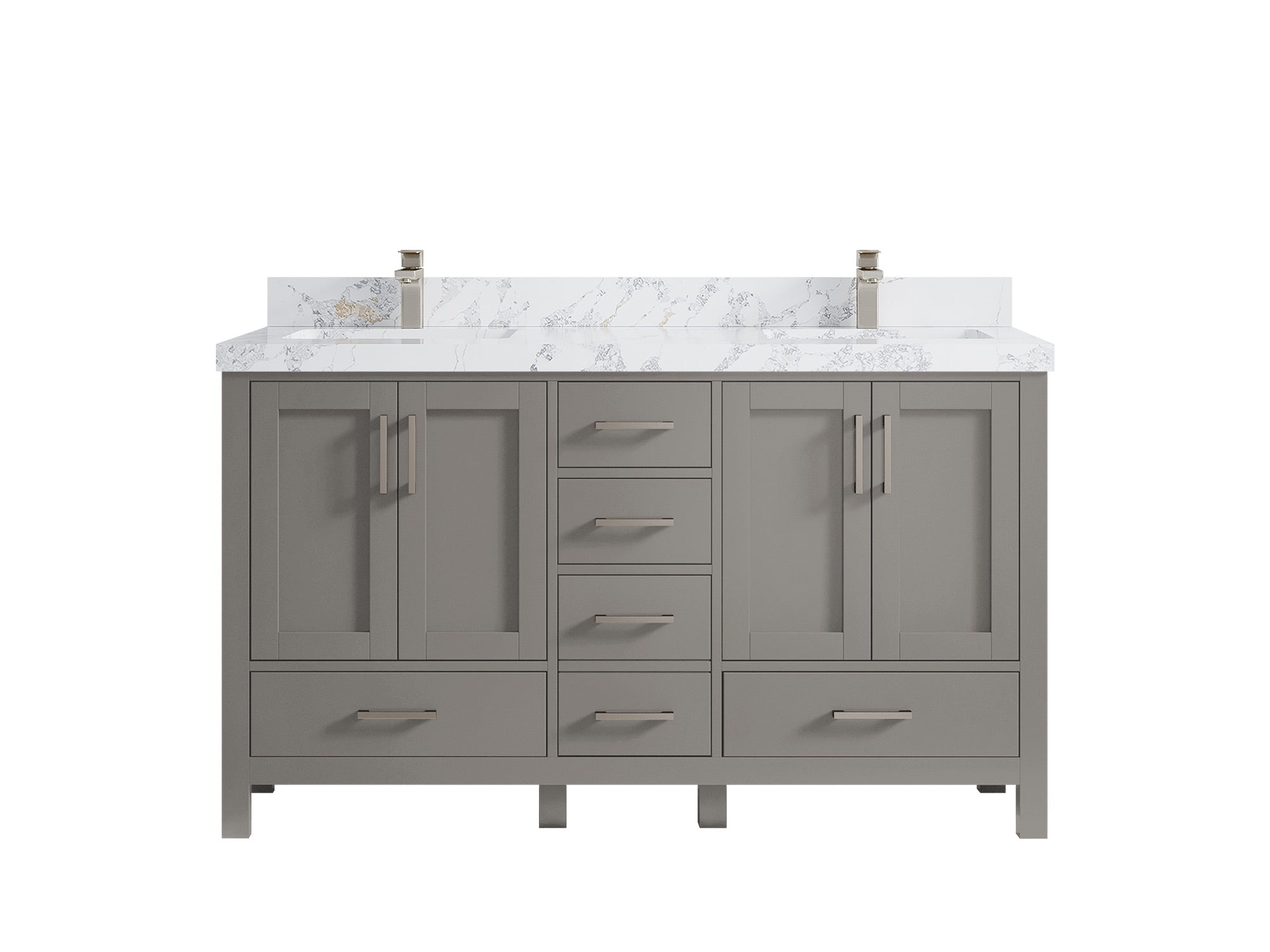 Malibu 60 in. W x 22 in. D Double Sink Bathroom Vanity - Willow Bath and Vanity